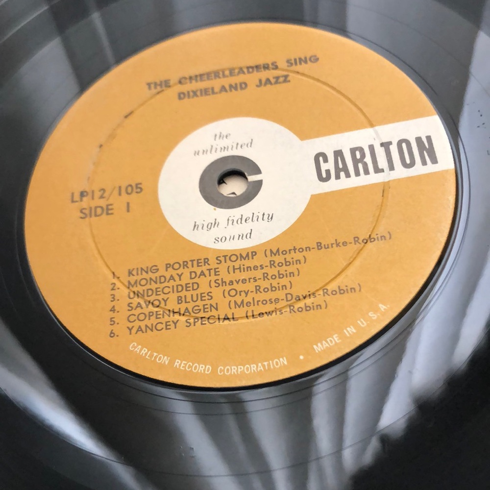 The Cheerleaders Sing Dixieland Jazz Vinyl Lp